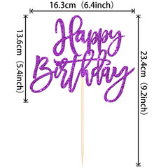 ZHUOWEISM no-assembly-needed cake topper simplifies party prep and setup.