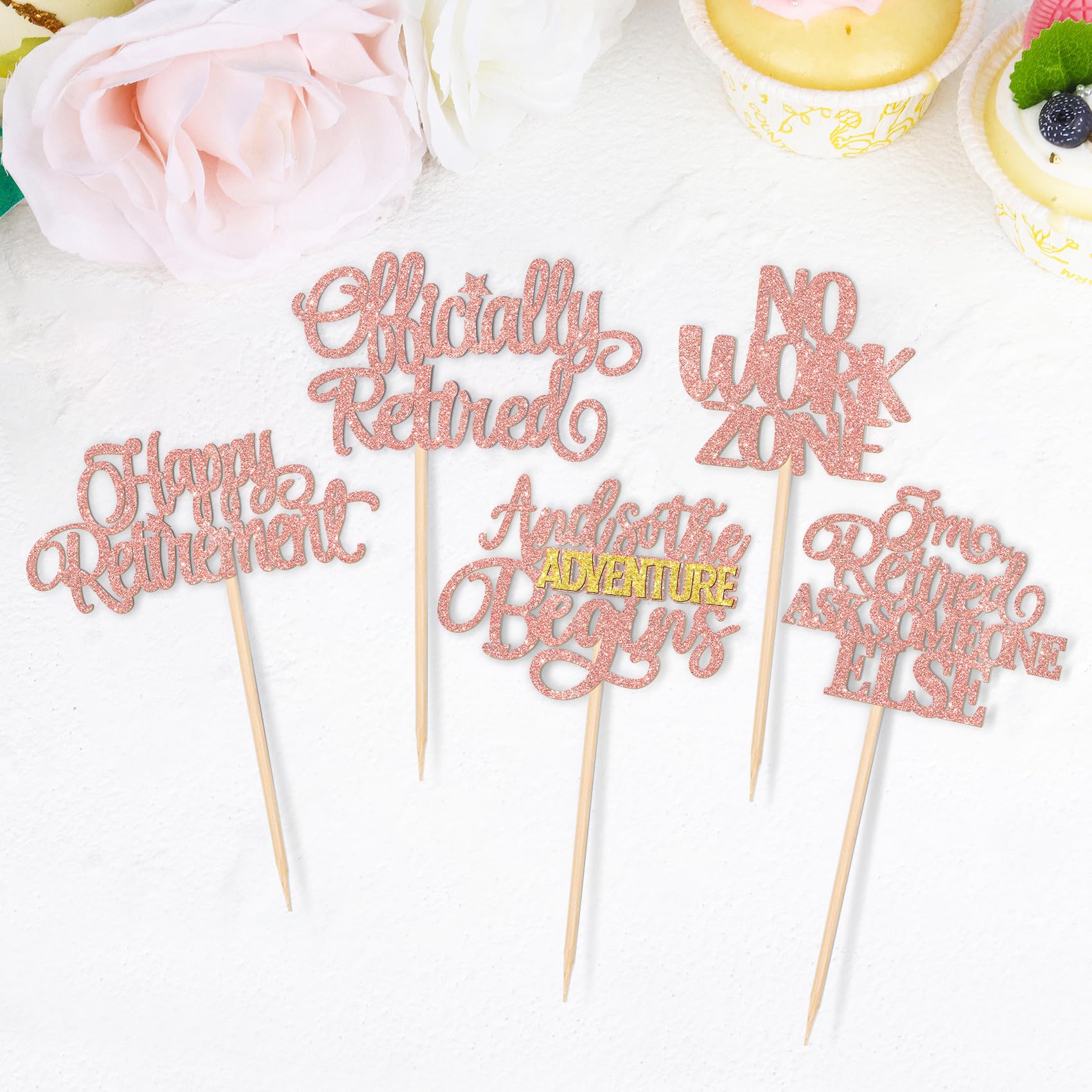 ZHUOWEISM no-work-zone topper design enhances cupcakes and desserts