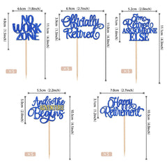 ZHUOWEISM officially retired themed toppers enhance no-work zone party decor