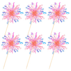 ZHUOWEISM orange cupcake toppers on treats for vibrant party decor