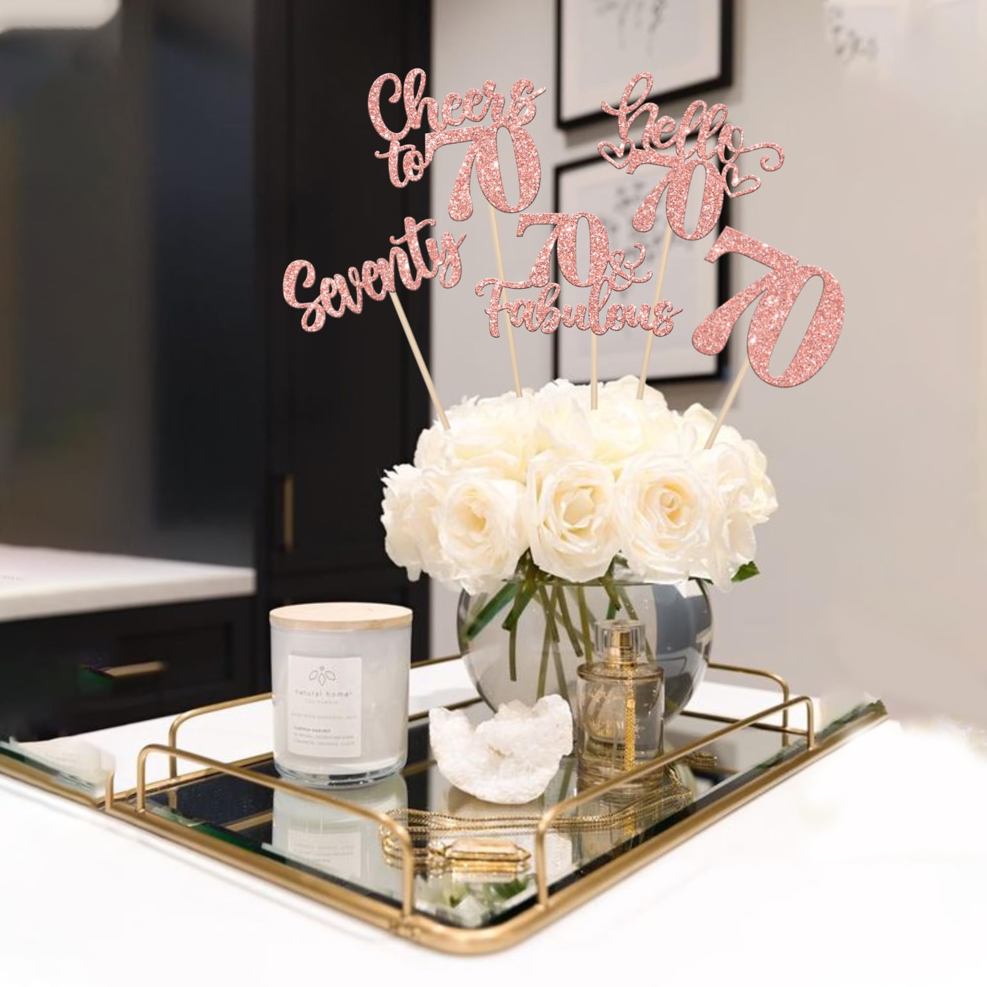 ZHUOWEISM Pack of 15 centerpiece sticks offers versatile decorating options for multiple areas.