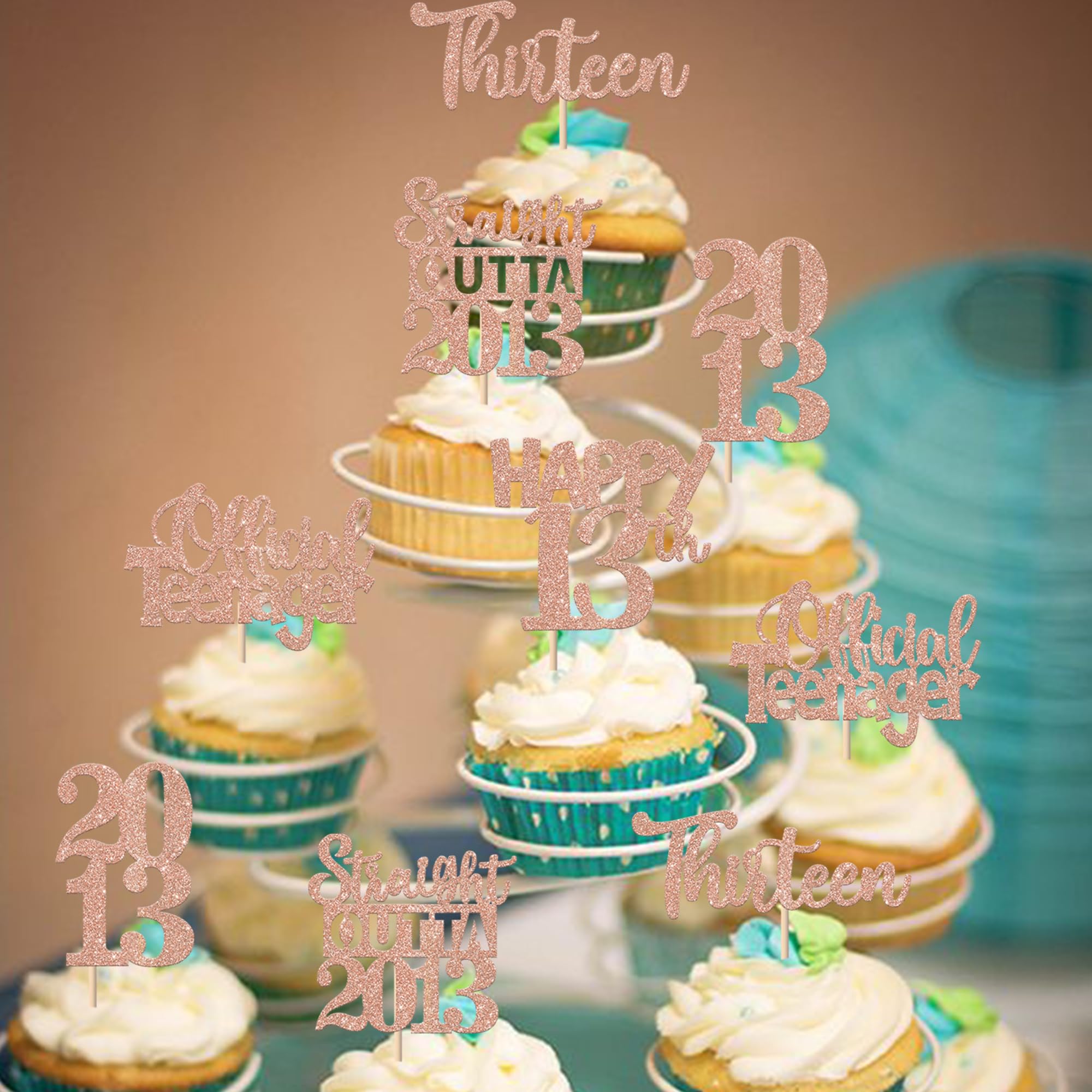 ZHUOWEISM party decor toppers simplify decorating desserts with style.
