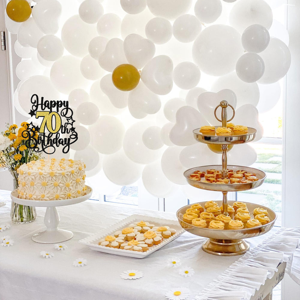ZHUOWEISM One-piece topper ideal for 70th birthday celebrations and desserts