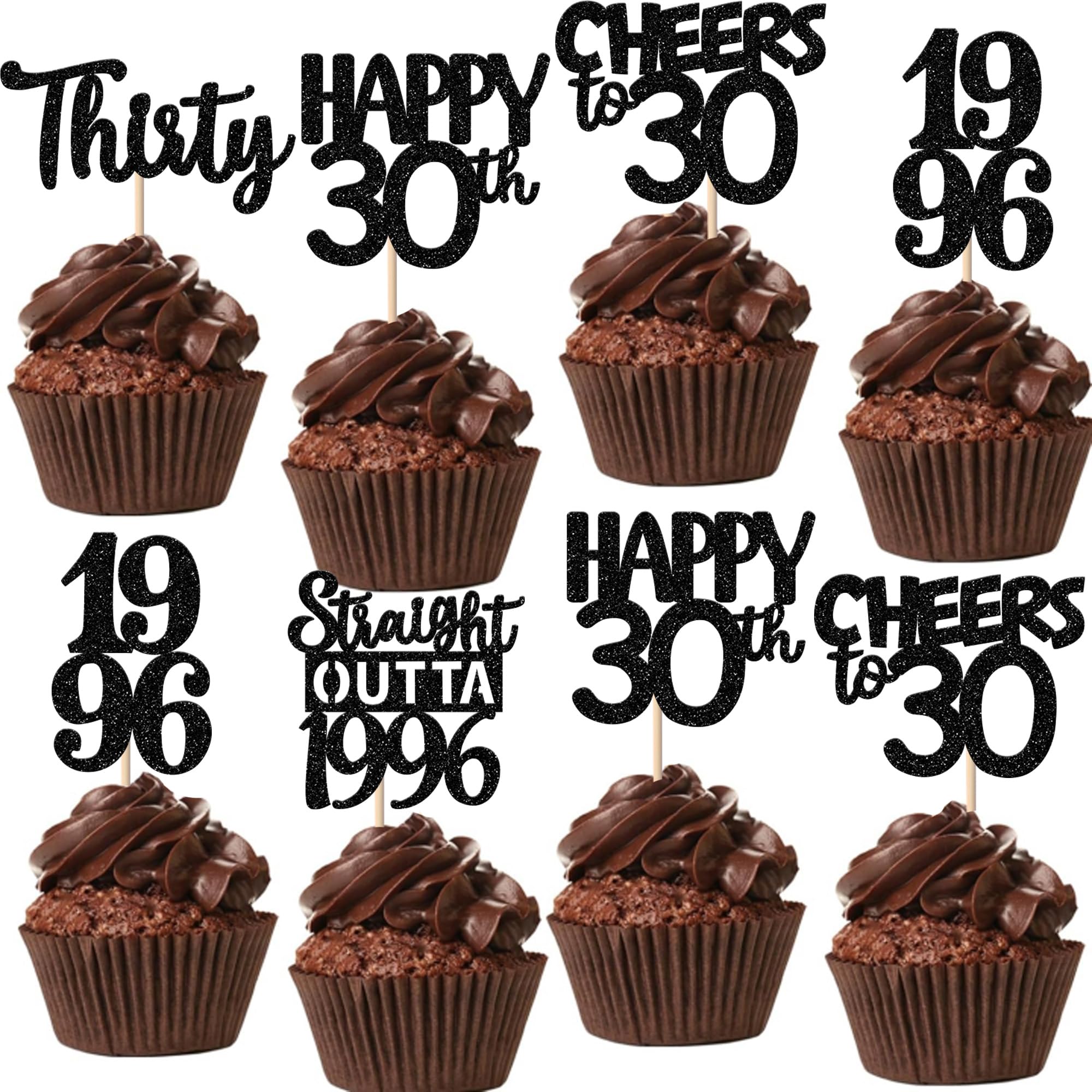ZHUOWEISM party decor cupcake picks enhance dessert presentation.
