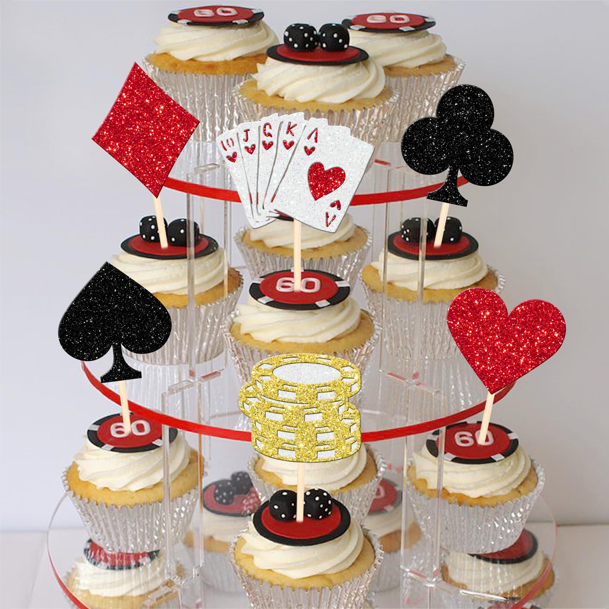 ZHUOWEISM poker chip topper design 4 for cookies
