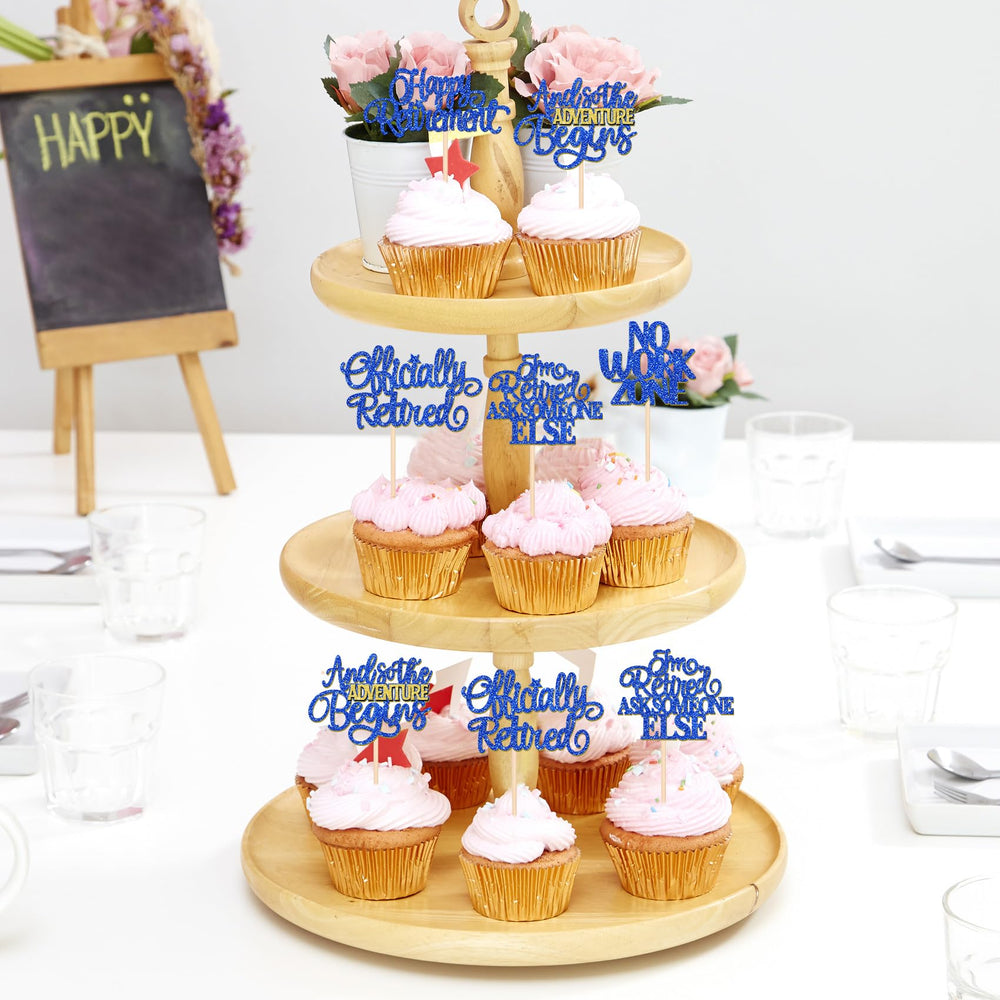 ZHUOWEISM pre-assembled cupcake toppers save time during party setup
