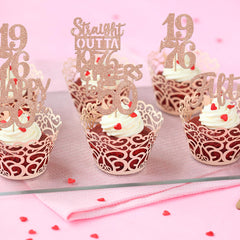 ZHUOWEISM preassembled cupcake toppers save time during party prep.