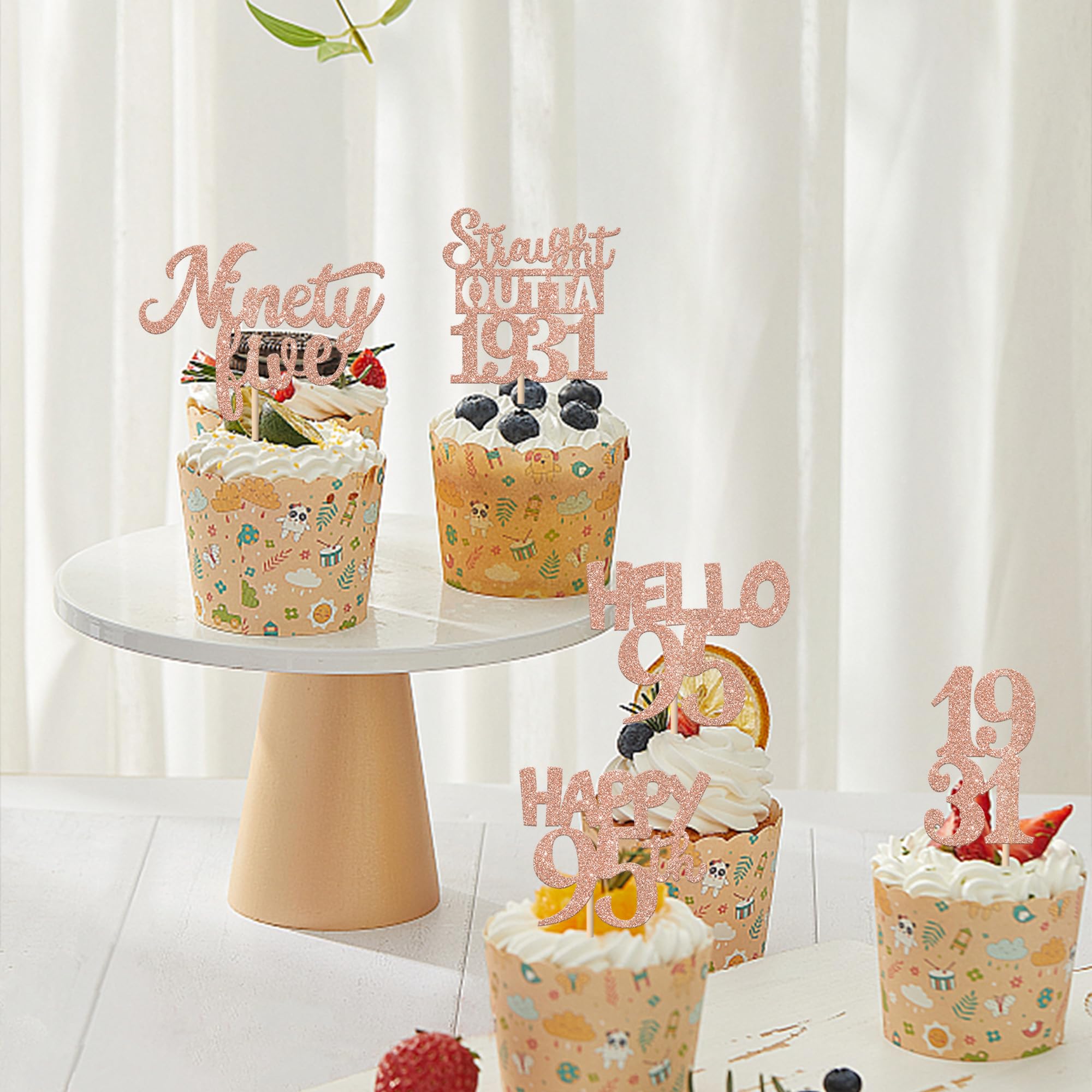 ZHUOWEISM preassembled toppers save time decorating desserts.
