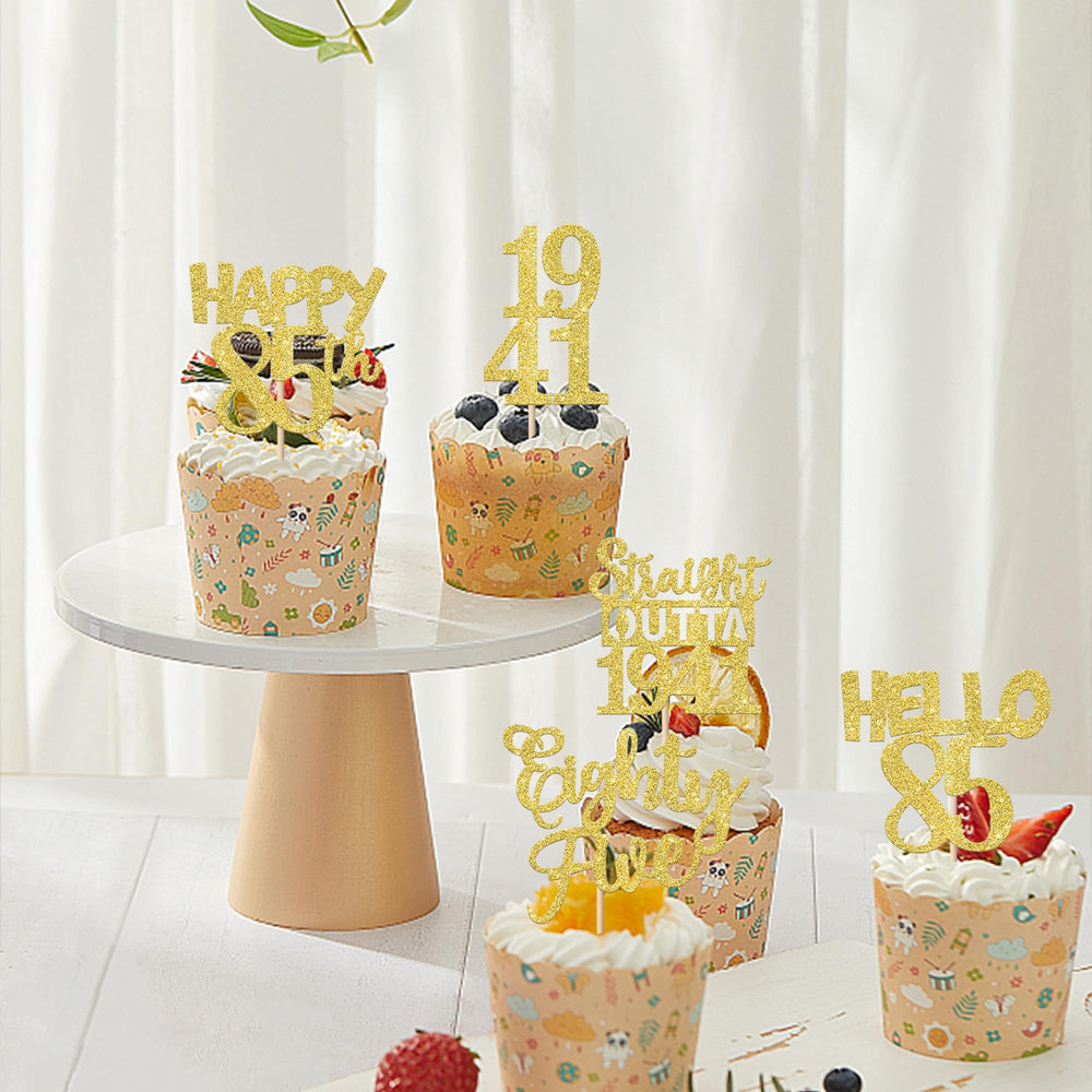 ZHUOWEISM premium card stock ensures sturdy dessert toppers
