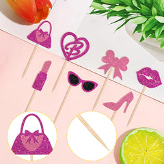 ZHUOWEISM lipstick bow toppers bring glamorous accents to treats.
