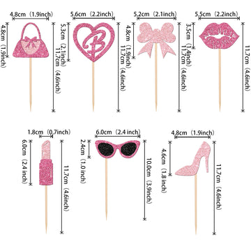 ZHUOWEISM princess glasses cupcake topper glitter pink enhances party flair