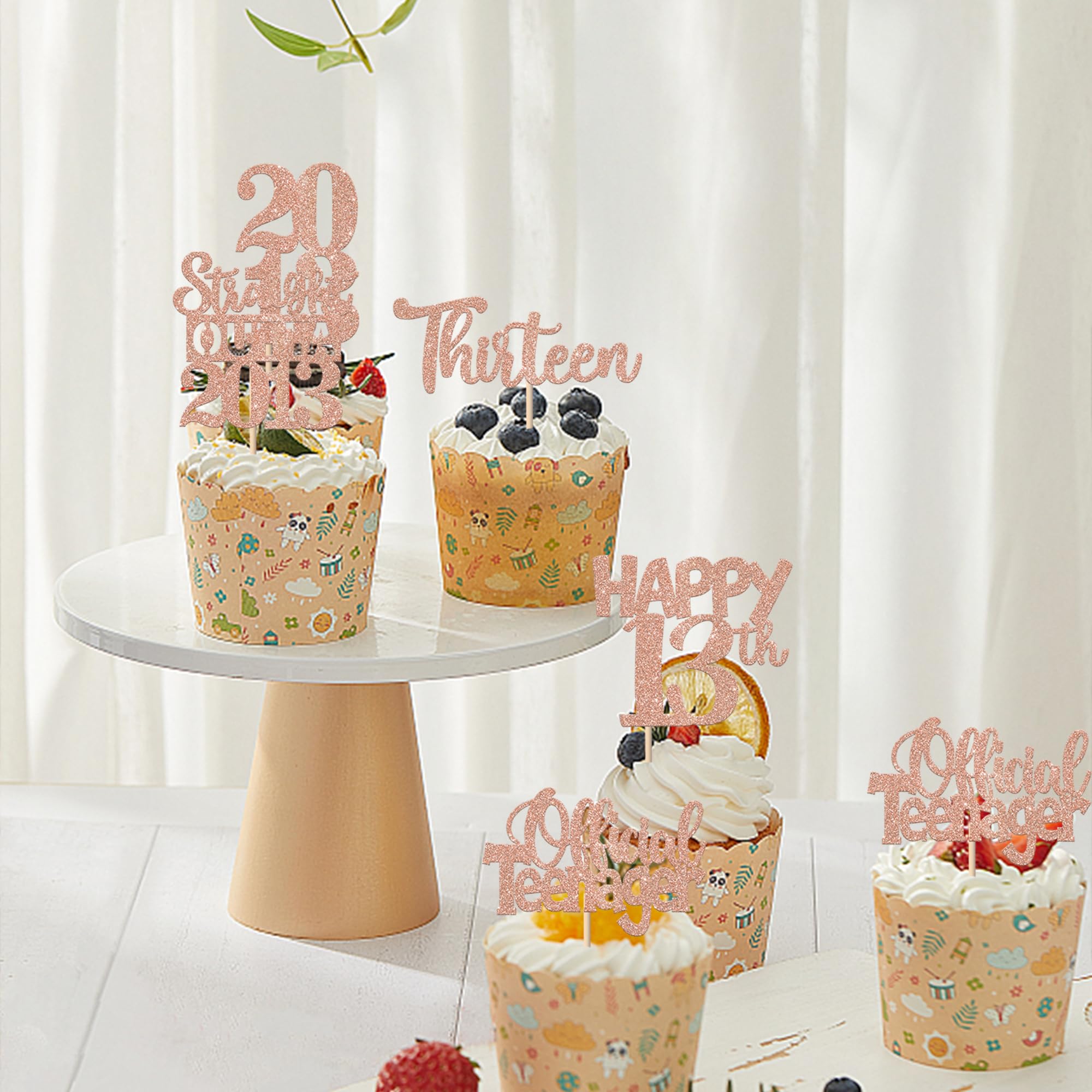 ZHUOWEISM rose gold topper collection provides sparkling party flair.