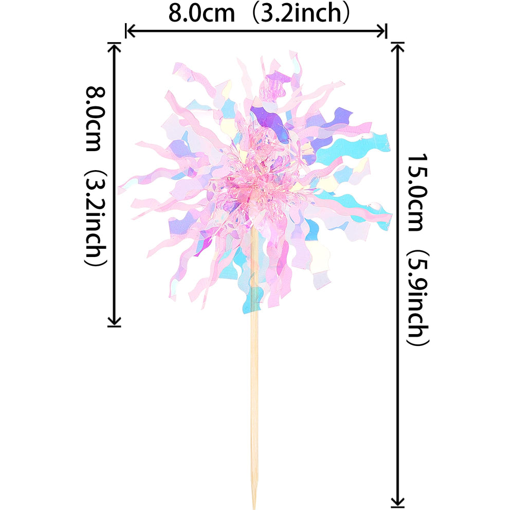 ZHUOWEISM pink sparkle tinsel picks illuminate party desserts.