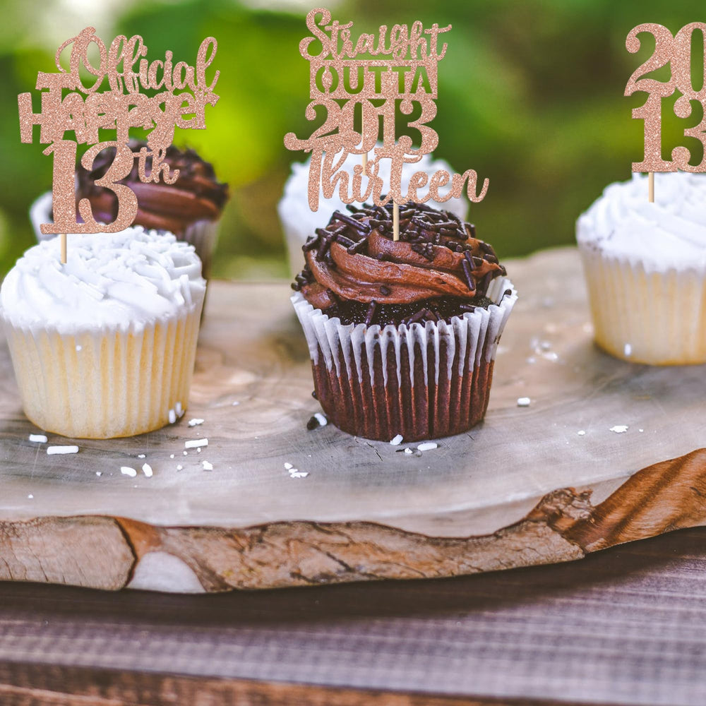 ZHUOWEISM glitter card stock toppers are sturdy and eye-catching.