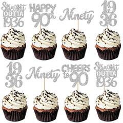ZHUOWEISM straight outta 1931 cupcake topper design 1 shimmering for 95th birthday