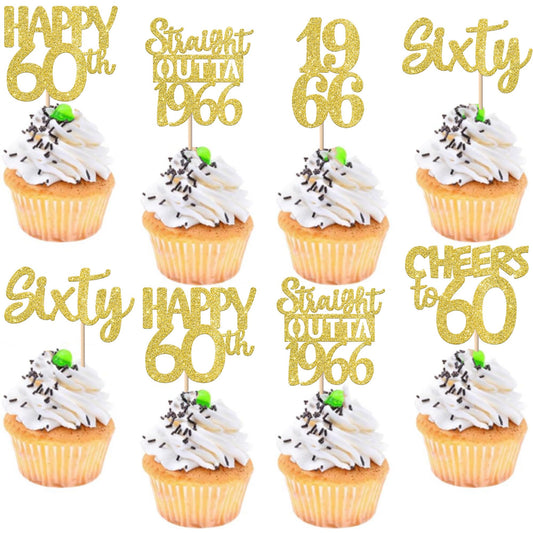 Zhuoweism straight outta 1966 cupcake topper 30pc adds festive flair to cupcakes and desserts.