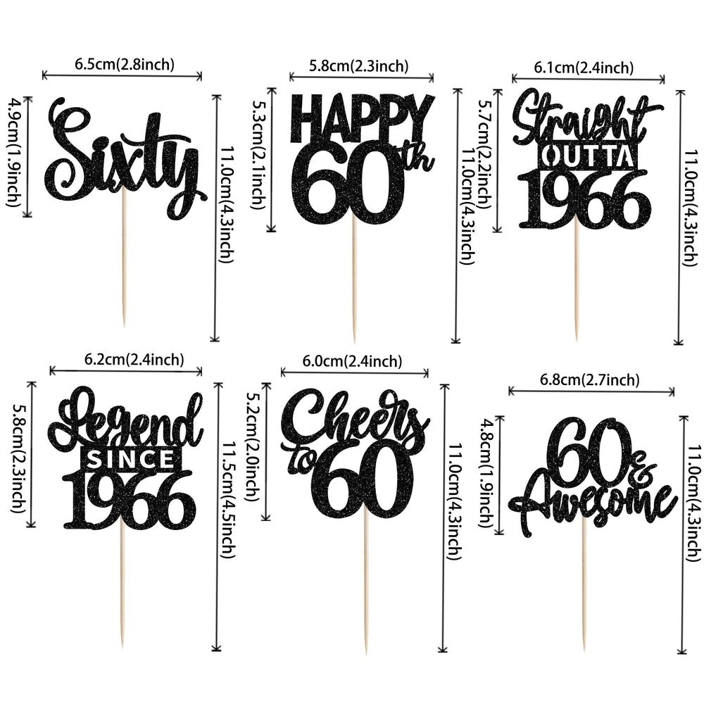 ZHUOWEISM straight-outta-1966 design topper adds bold style to cupcakes.