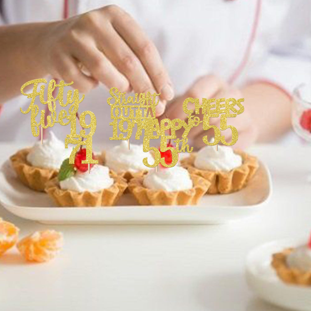 ZHUOWEISM Six designs in one set to customize desserts for your party.