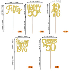 ZHUOWEISM straight outta 1976 toppers brighten 50th party desserts