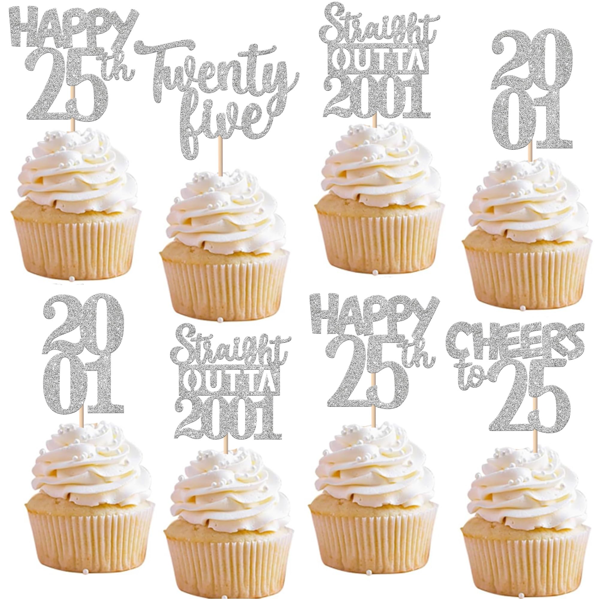 ZHUOWEISM straight outta 2001 cupcake topper designs sparkle for celebration cupcakes