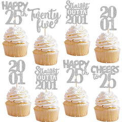 ZHUOWEISM straight outta 2001 cupcake topper designs sparkle for celebration cupcakes