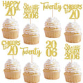 ZHUOWEISM straight outta 2005 cupcake topper in gold glitter adds shine to desserts