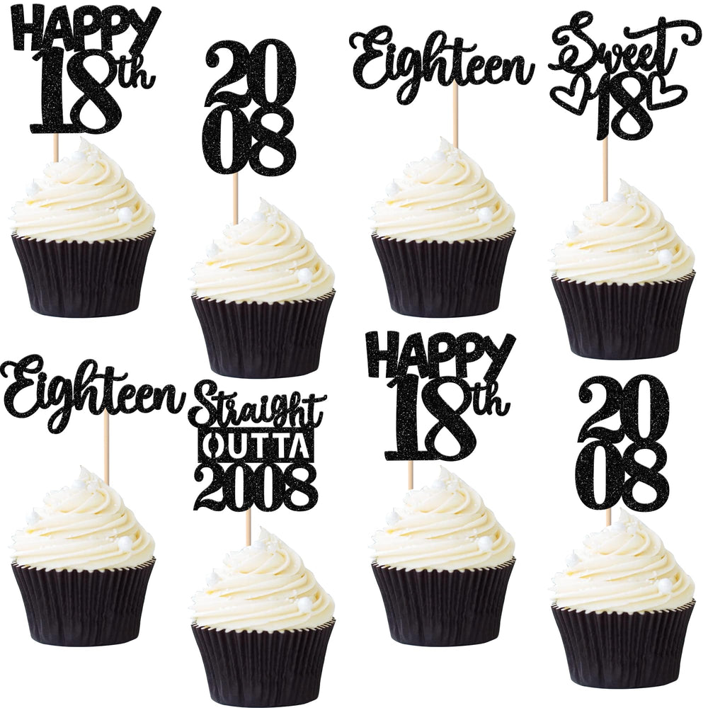 ZHUOWEISM straight outta 2008 glitter cupcake topper adds sparkle to desserts