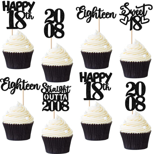 ZHUOWEISM straight outta 2008 glitter cupcake topper adds sparkle to desserts