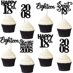ZHUOWEISM straight outta 2008 glitter cupcake topper adds sparkle to desserts