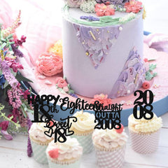 ZHUOWEISM straight outta 2008 theme topper brightens cupcakes