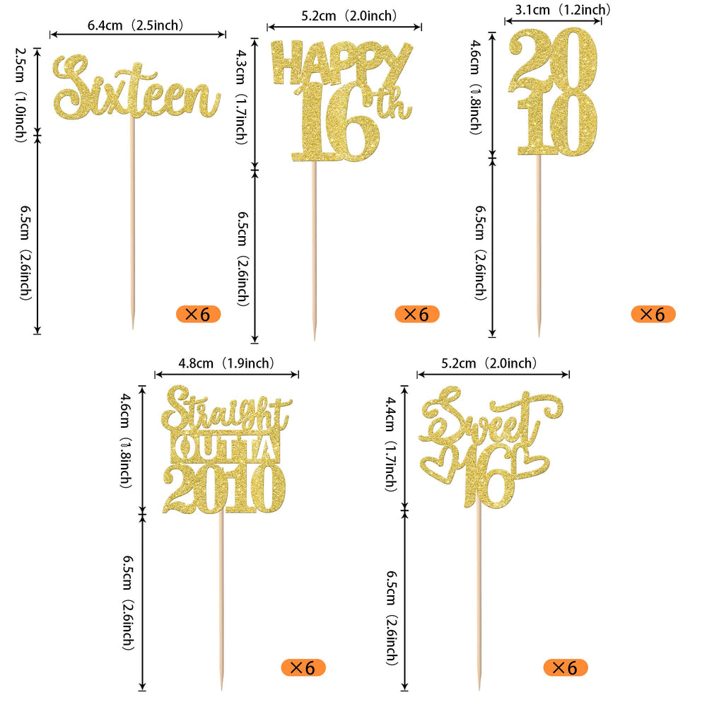 ZHUOWEISM 'Straight Outta 2010' cupcake topper enhances celebratory desserts.