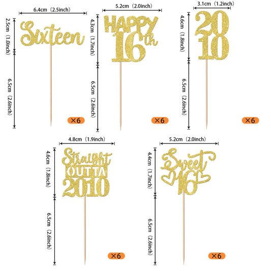 ZHUOWEISM 'Straight Outta 2010' cupcake topper enhances celebratory desserts.