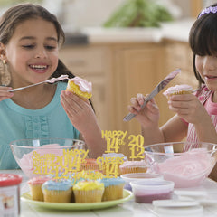 ZHUOWEISM design-5 toppers sparkle on cupcakes to elevate party vibes