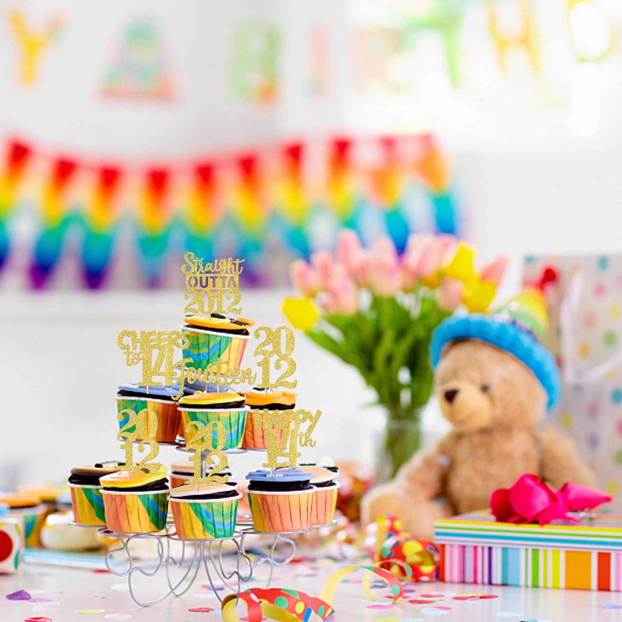 ZHUOWEISM design-6 toppers brighten treats for photo-worthy desserts