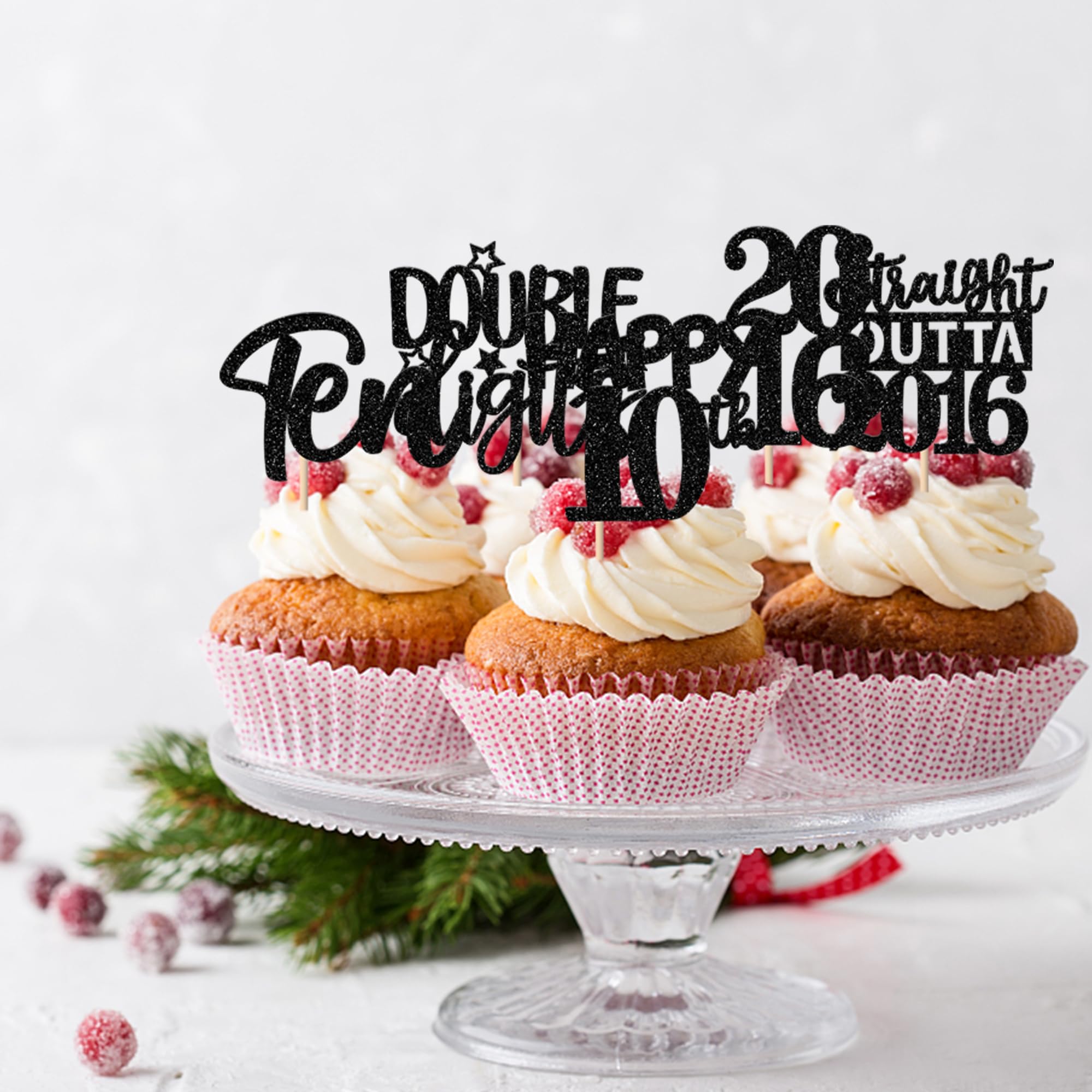 ZHUOWEISM toppers with varied sizes fit different cupcakes for balanced presentation