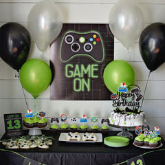 ZHUOWEISM screen-pattern toppers offer versatile game-themed dessert accents.