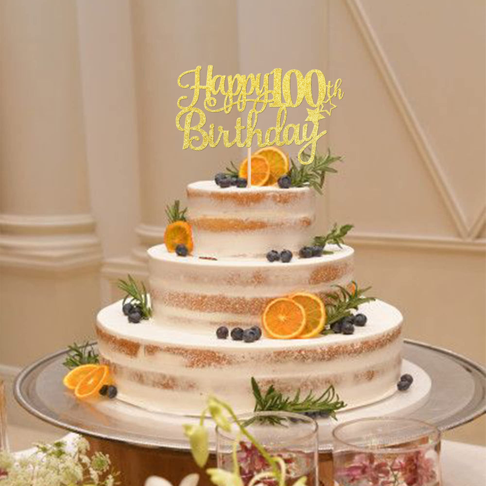 ZHUOWEISM W 6.5-inch H 8.7-inch cake topper with a sturdy stick stands tall.