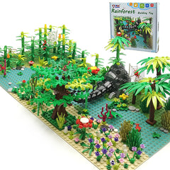 ZHX Rainforest bridge baseplate surface for creative builds.