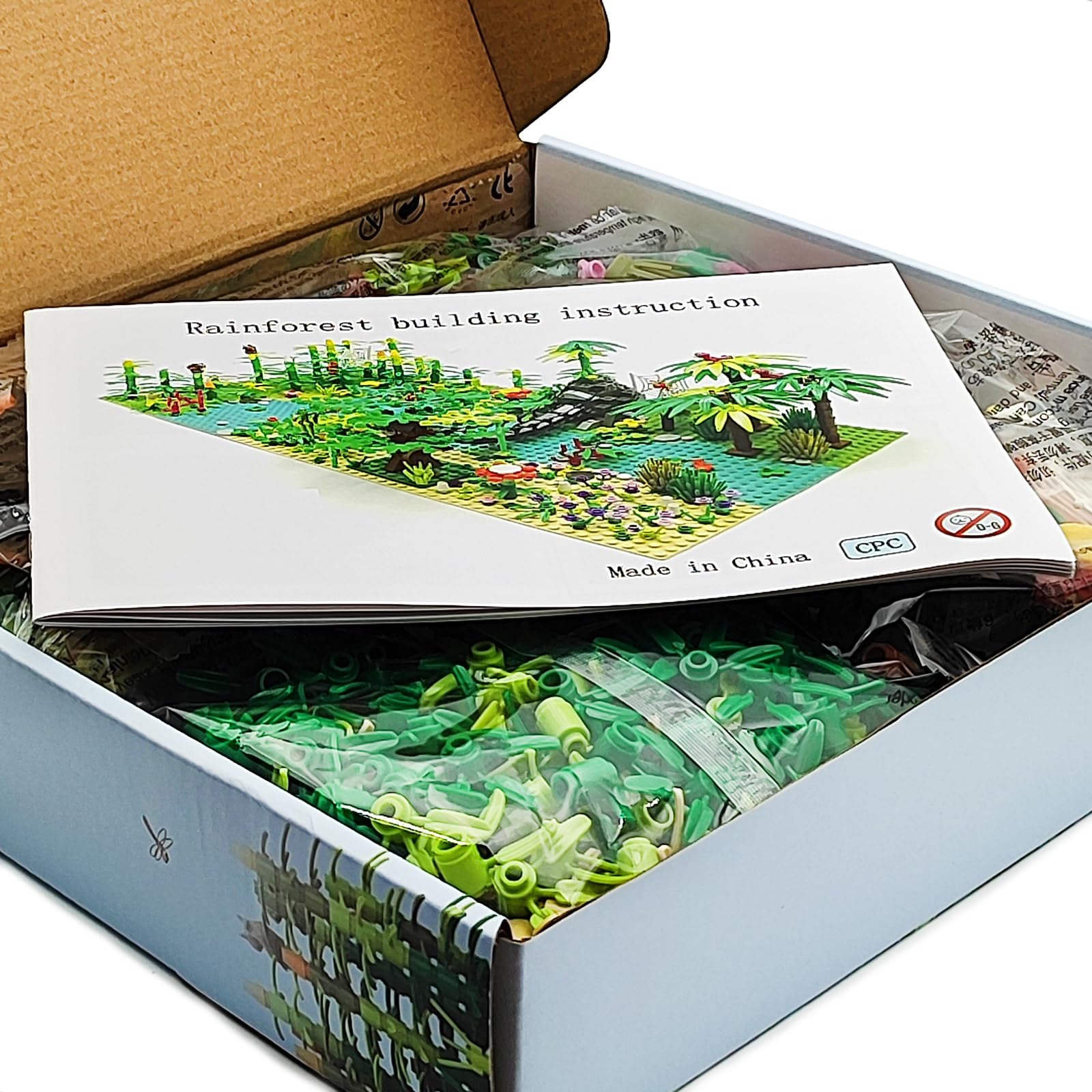 ZHX Rainforest buildable flowers encourage decorative builds.