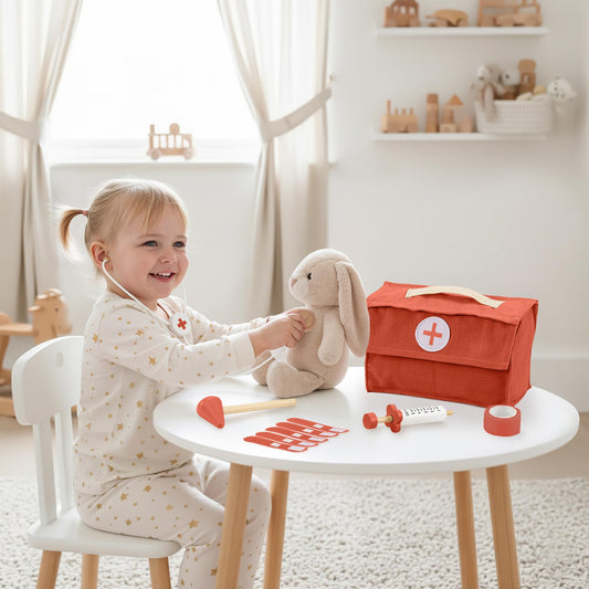 ZICOTO 20-piece kit supports realistic pretend play and creative storytelling for toddlers.