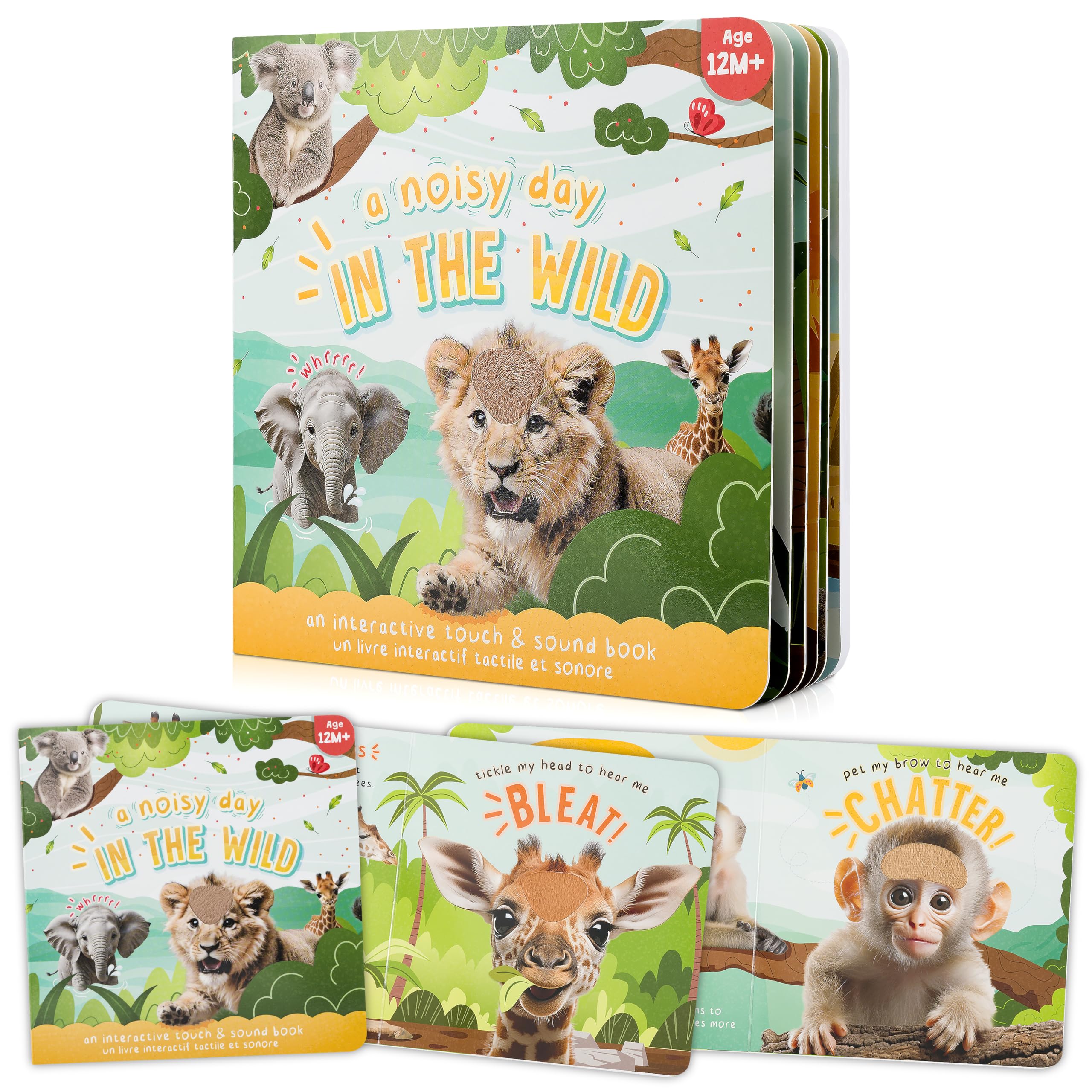 ZICOTO farmyard sound pages showcase animal noises for toddlers.
