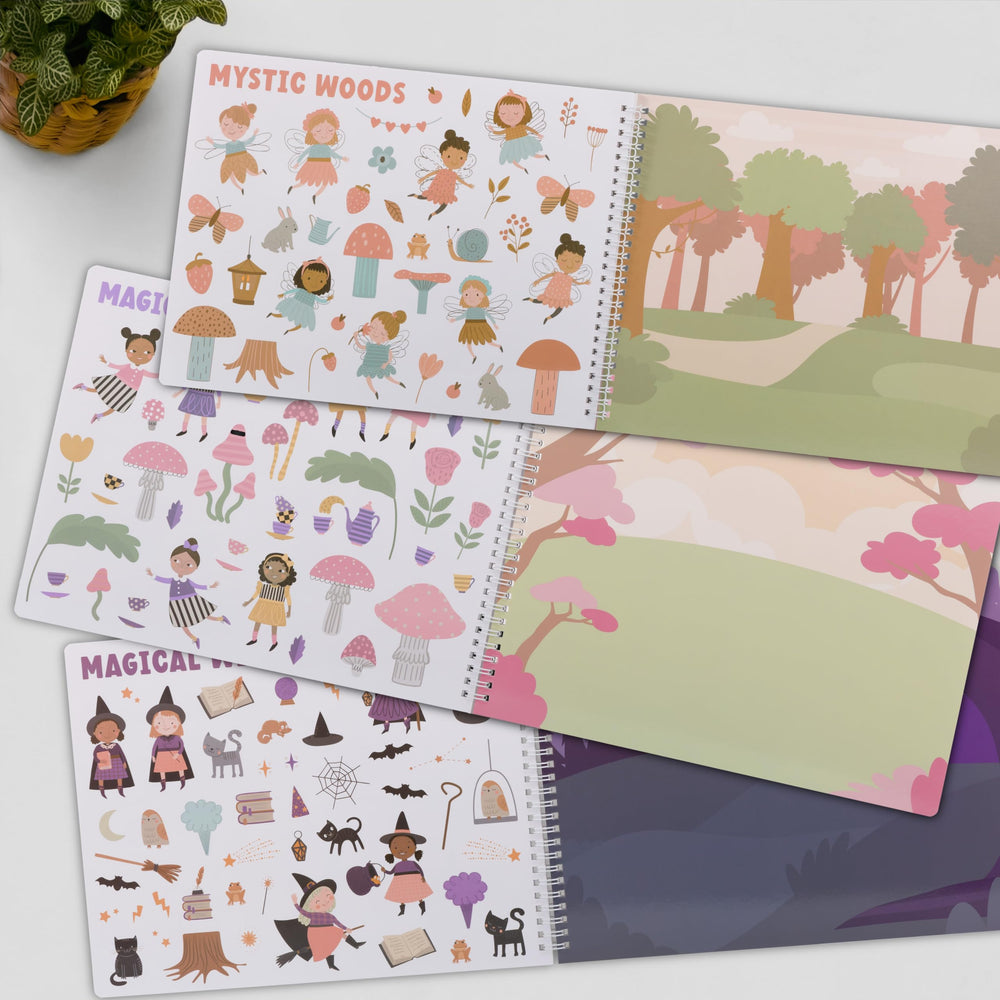 ZICOTO sticker book travel activity eases car rides and flights with stickers