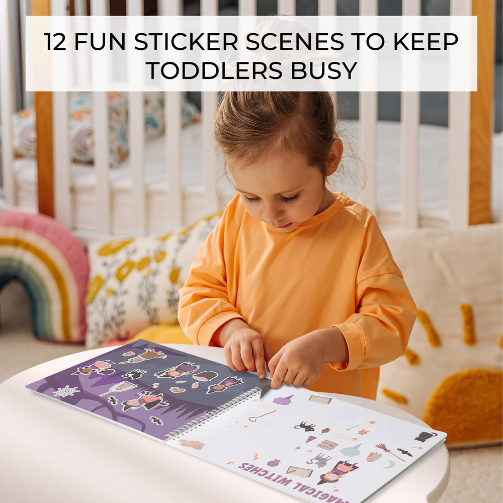 ZICOTO sticker book unicorn scene inspires imaginative coloring during travel