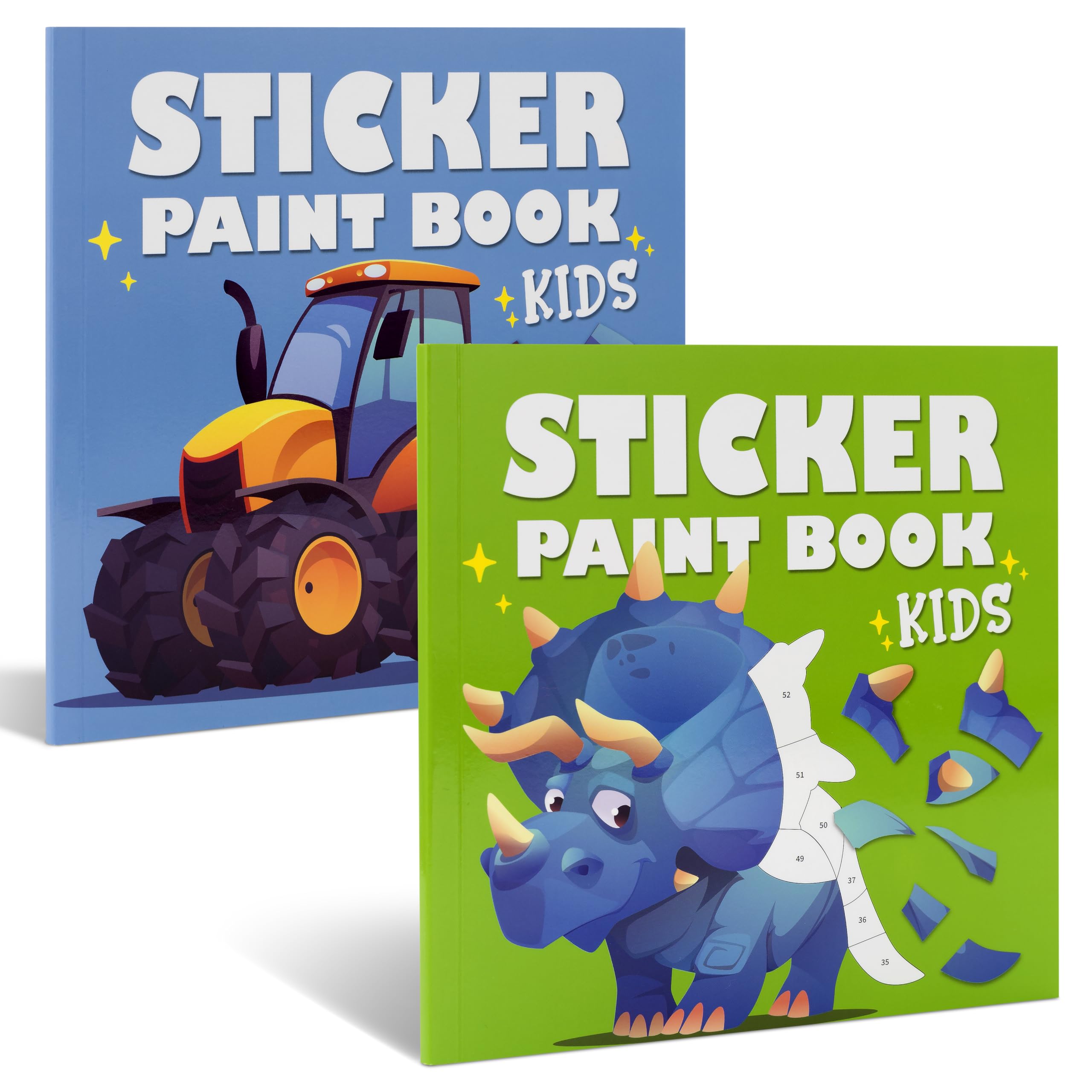 ZICOTO Paint by Stickers dinosaurs cover invites kids to start a creative journey.
