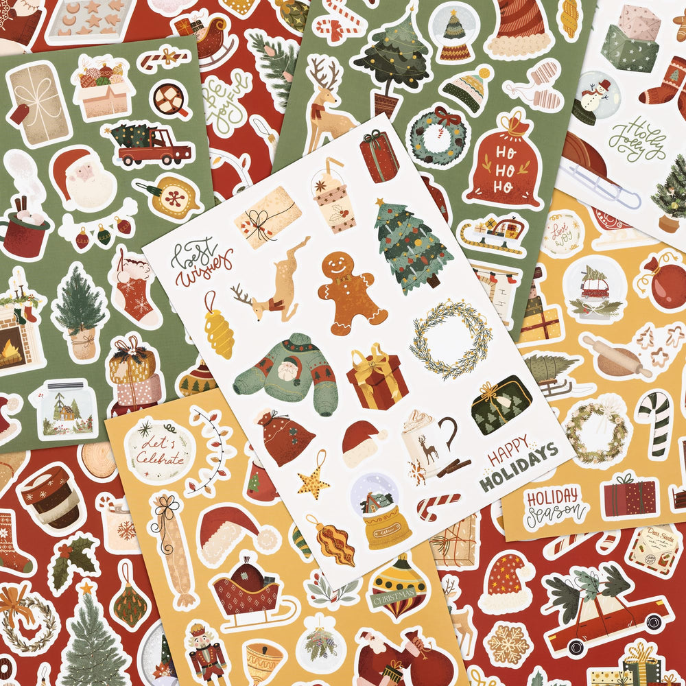 ZICOTO Santa Claus sticker ideal for gift wrapping and festive crafts.