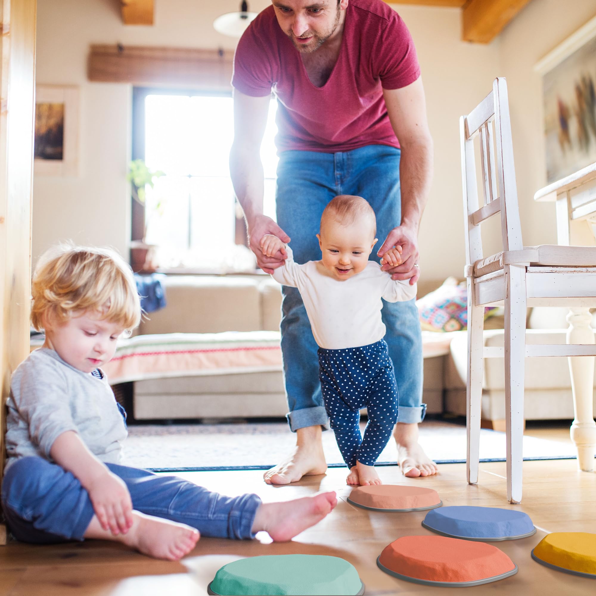 ZICOTO stepping stones stackable design makes storage easy