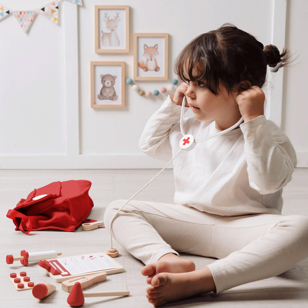 ZICOTO thermometer and blood pressure cuff invite playful exploration of health routines.