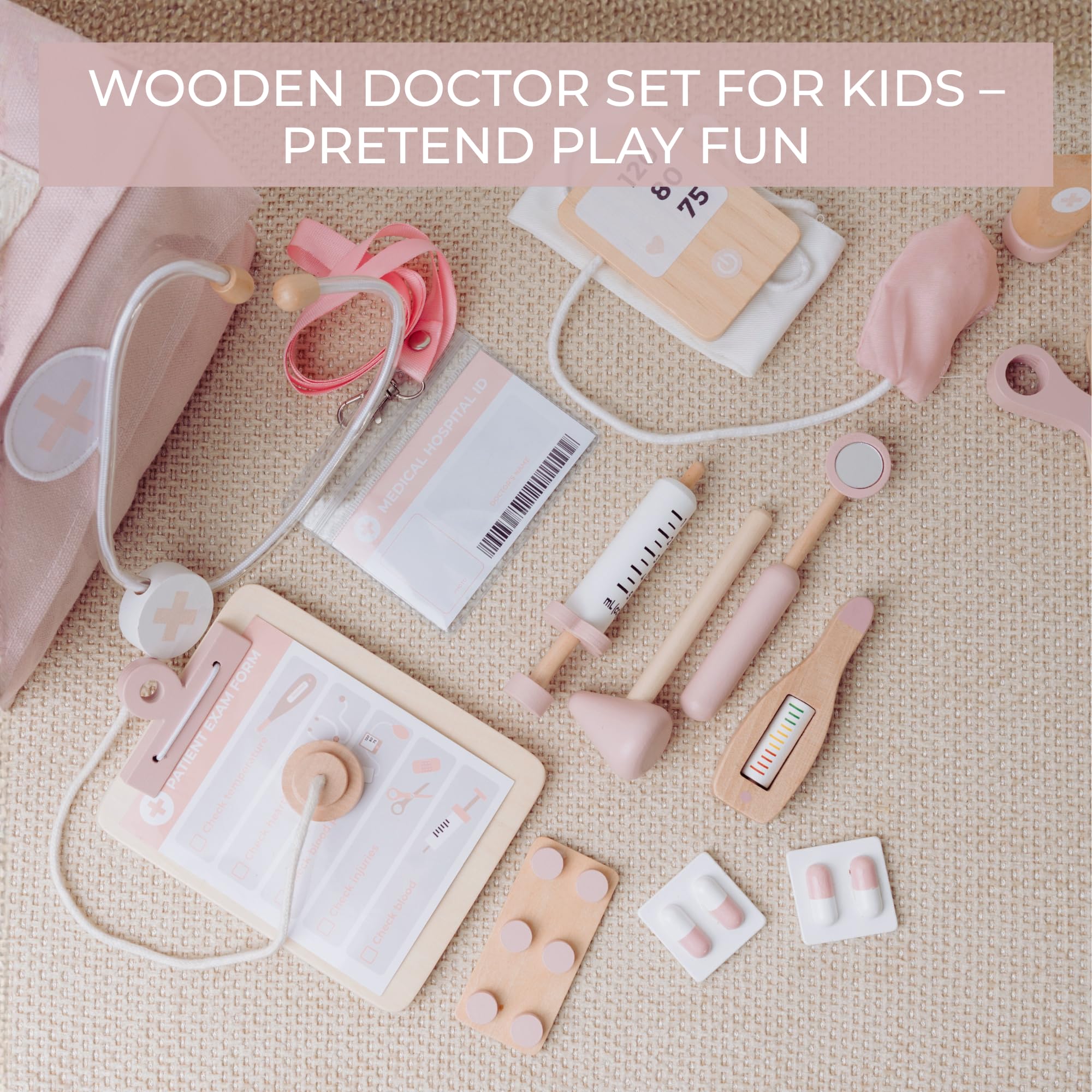 ZICOTO wooden doctor bandage encourages caring play and storytelling