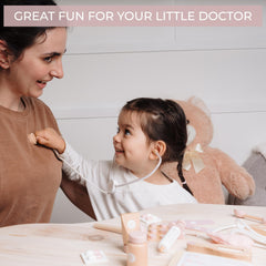 ZICOTO wooden doctor reflex hammer for interactive medical play