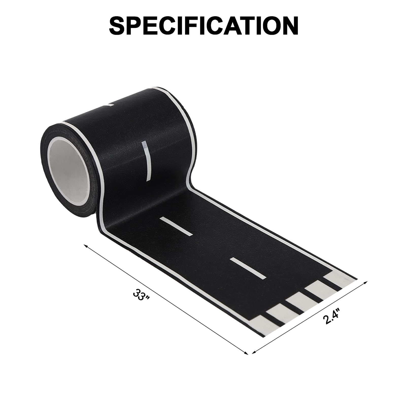 ZICRO Roadway Tape kid-safe surface-friendly for playful road layouts.
